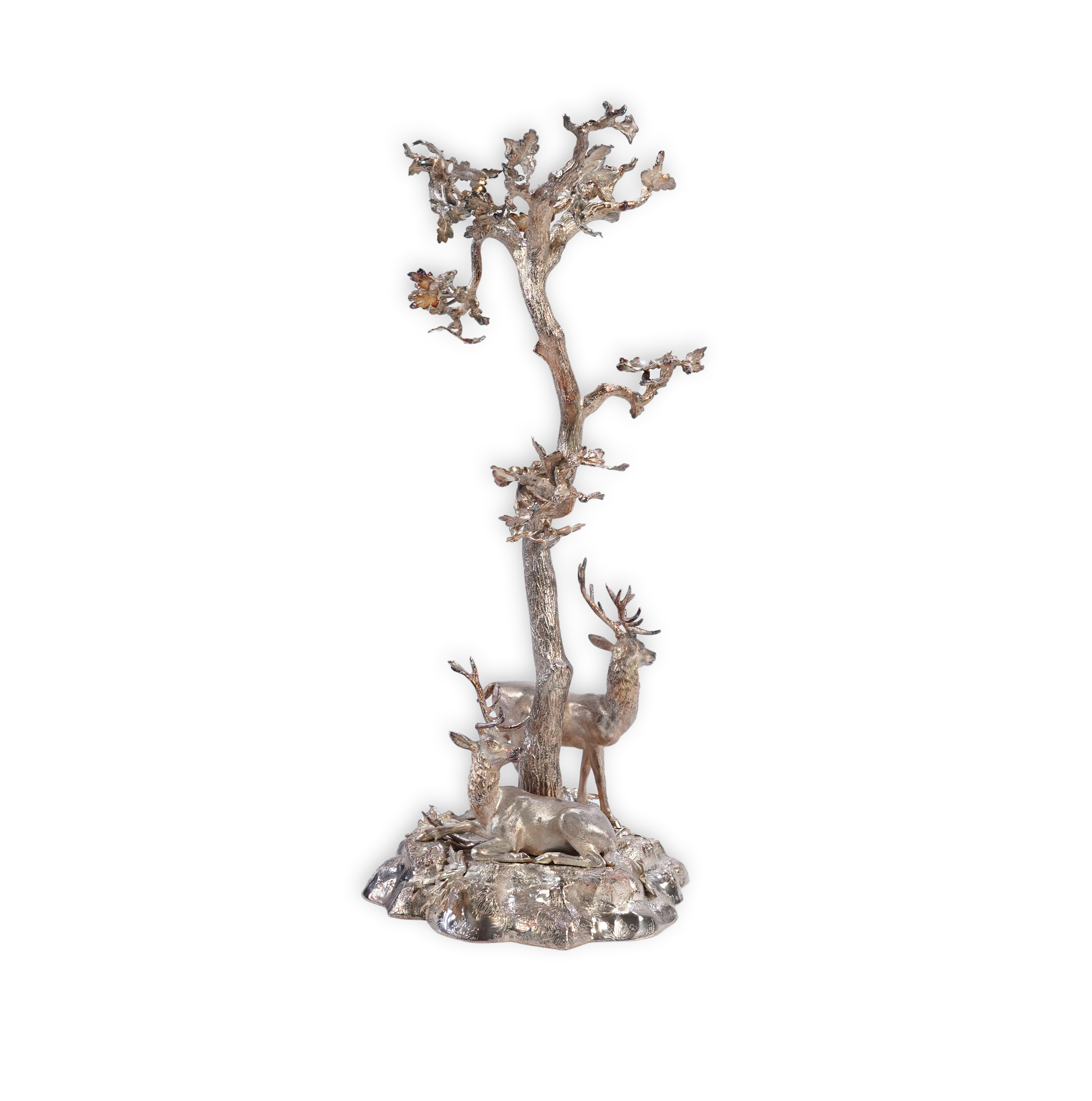 A mid Victorian silver plated centrepiece, by Elkington & Co